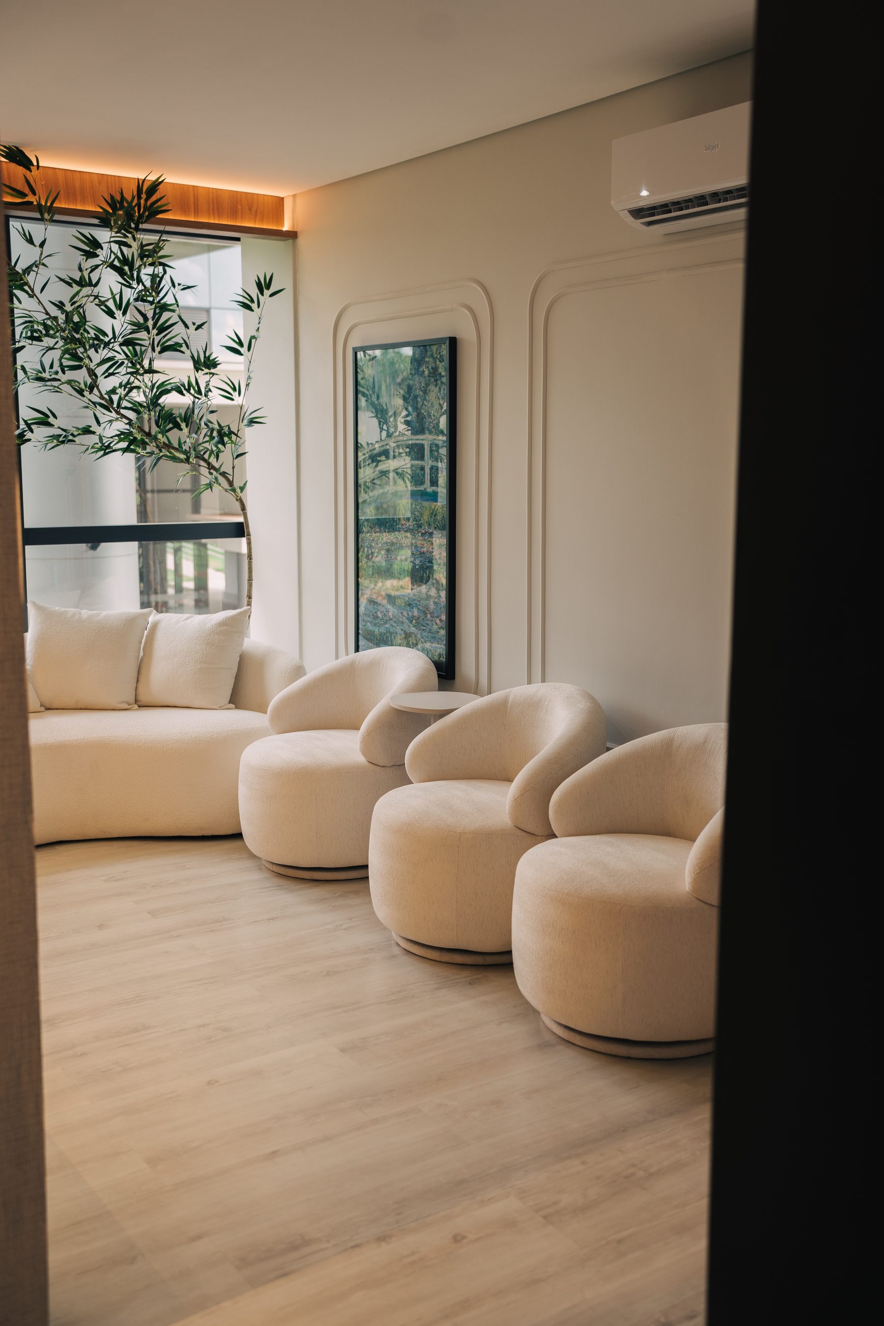 Sala de espera da Visage Clinique